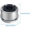 1.98" Trailer Hub Caps (4PCS) With Rubber Plugs & Tallation Tool Snug-Fit, Rust-Resistant Bearing Dust Caps For 2000-3500 Lb Axles Protects Trailer