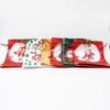 Christmas Eve Drawstring Gift Bag with Cartoon Snowman, Bear, and Santa Patterns