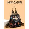 Trend Ethnic Style Printed Backpack New Casual Lightweight Multi-functional Travel Schoolbag