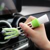 Automotive Air Conditioner Cleaner Brush,Double-end Micro Fiber Dust Collector Cleaning Cloth Portable & Precision Dusting Tool