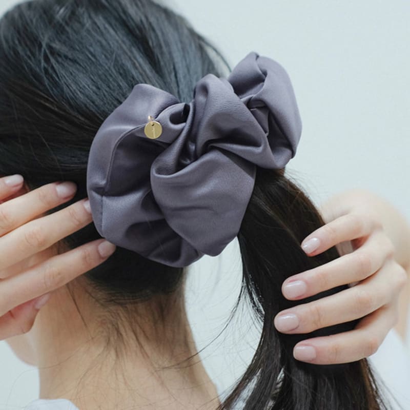 Oooho Oooho Classic Scrunchie - Charcoal