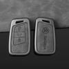 Car Sticker 2025 New Zinc Alloy Leather Car Remote Key Case Cover Protection Shell Auto Styling Accessory For Skoda Superb A7 Ka