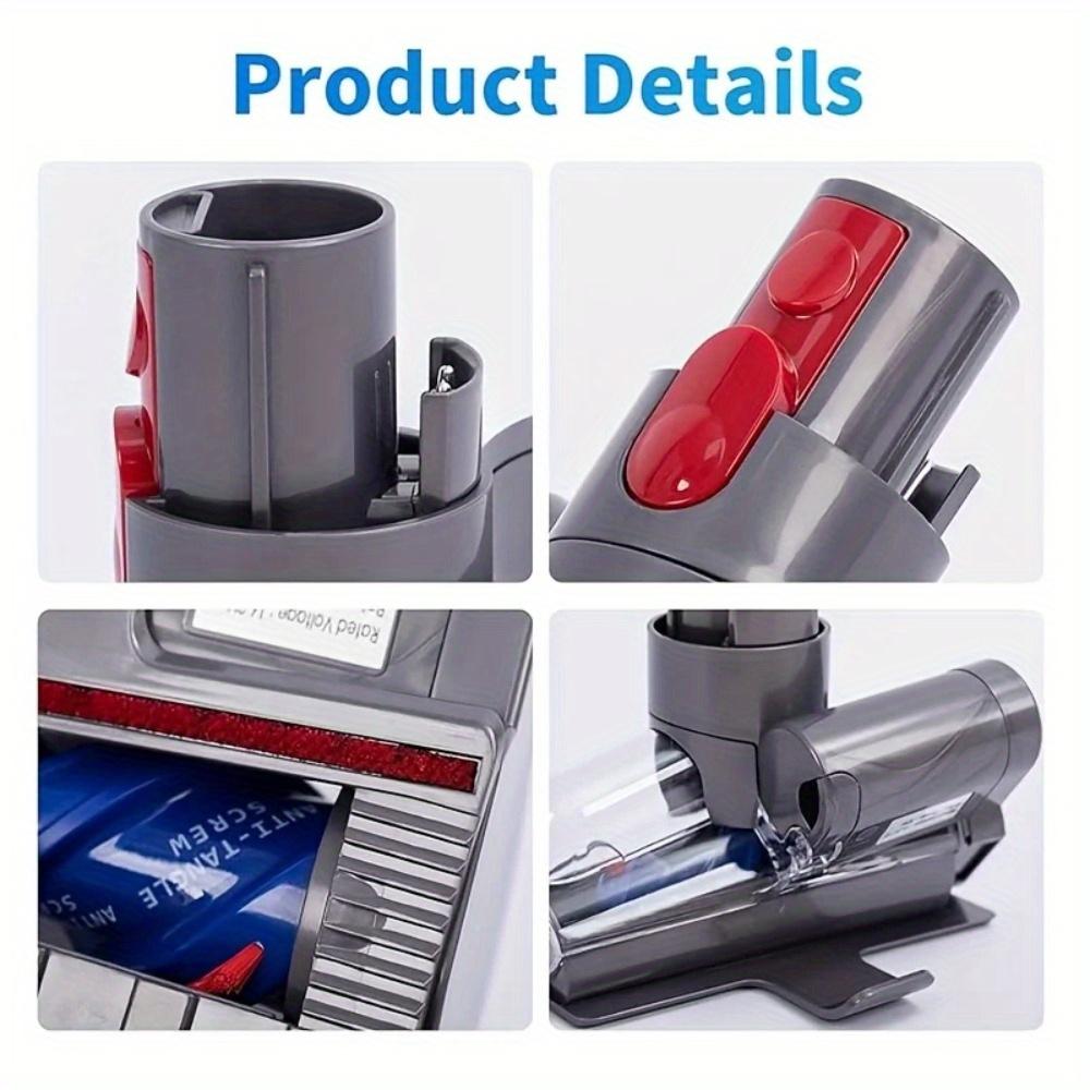 Anti-Tangle Mini Motorized Brush Head for Dyson V7 V8 V10 V11 V15 Vacuum Cleaner Part, Suitable for Sofas, Beds, Car Seats