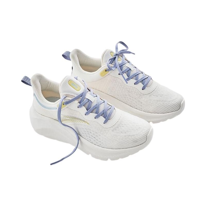 Anta Training Series Shock Absorbing Durable Breathable Low Top Training Shoes Women Sneakers White Purple 922227705-3