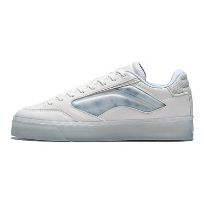 Li Ning We Wu 180 Low Chaussures de Skate Basse Résistantes au Glissement Durables Chaussures de Skate Homme Blanc Glacé AECS017-1