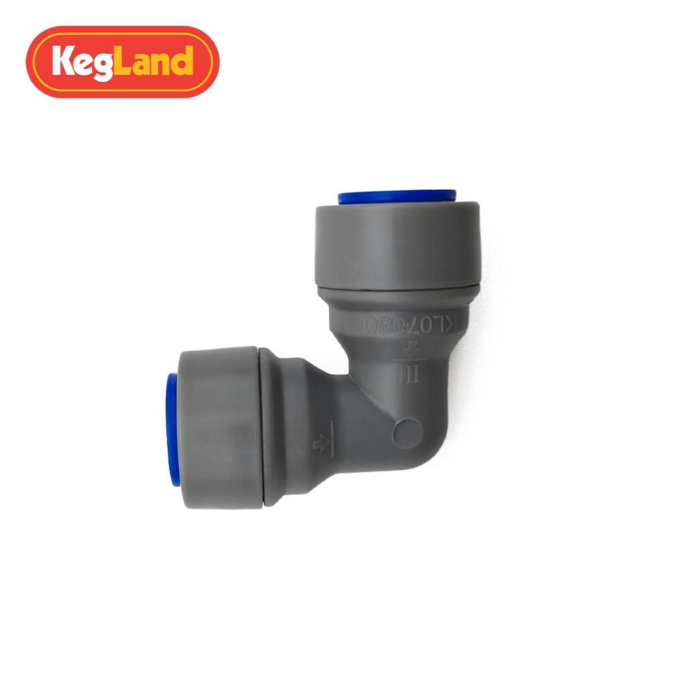 Kegland 6.35/8/9.5mm Female Elbow Push In Quick Connector Plastic Joint Valve Beer Accessary Homebrew