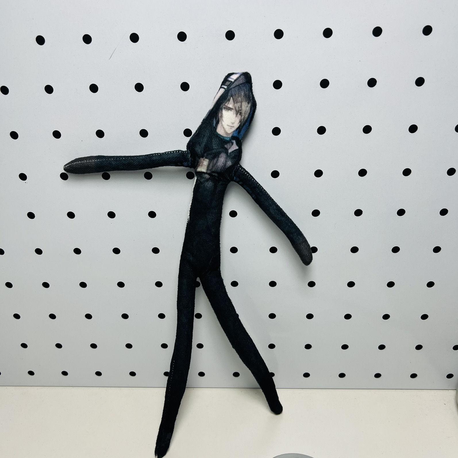 Arknights Anime Cosplay Stuffed Dolls movable Abstract Body Wire Skeleton Halloween Prop Hand-made 28cm
