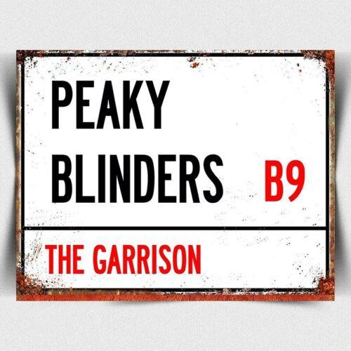 Peaky Blinders Garrison Retro Metal Tin Sign Pub Bar man cave garage Shed GiftAluminum 20x30cm（7.8x11.8inch）