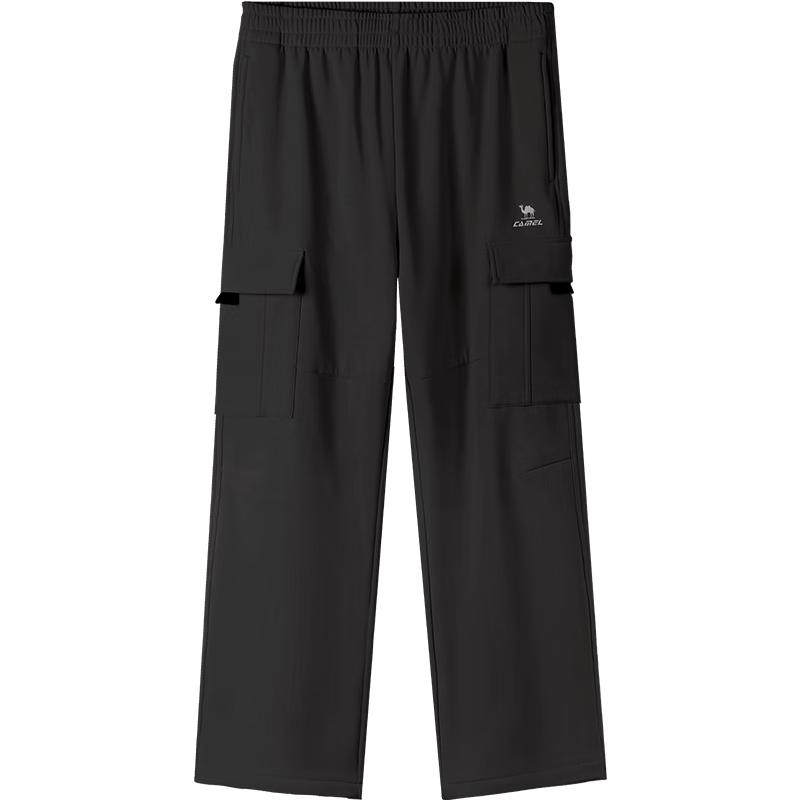 CAMEL Unisex Fleece-lined Water-Repellent Straight-Leg Outdoor Work Pants J35CA6L6027