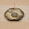 1Pcs Home Room Decoration Flower Shaped Metal Incense Burner Craft Ornament For Spa Yoga Meditation Accessories