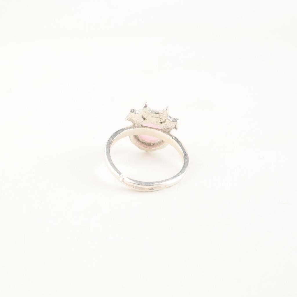 Natural Pink Cat's Eye Gemstone 925 Sterling Silver Jewelry Handmade Women Ring RR-67-39