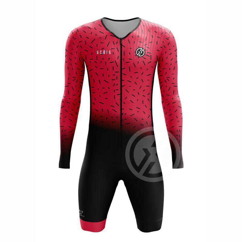 Mens Triathlon Suit Cycling Bodysuit Road Bike Racing Running Swimming Multi-Sport Performance Wear