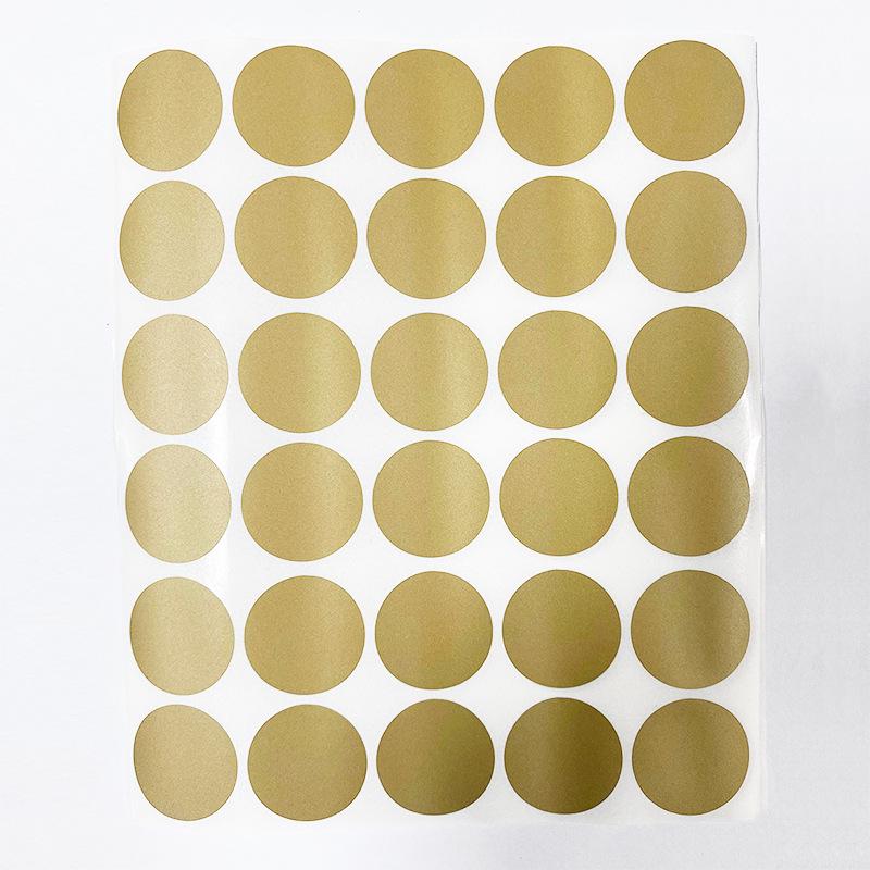 30 Stück 1-Zoll Goldene Rubbelsticker für DIY Rubbelkarten