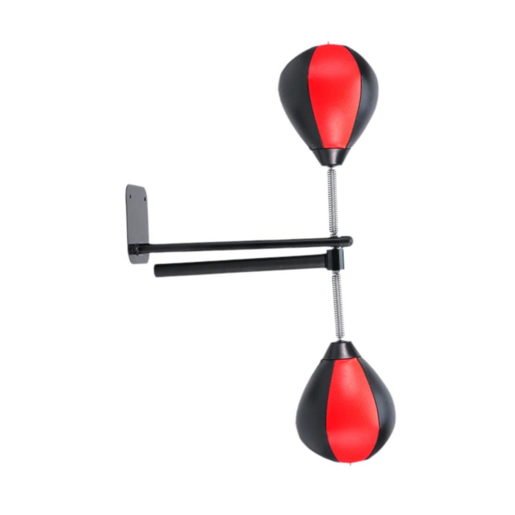Boxing Bar Adjustable Height Fitness Wall Mounted Mma Speed Trainer Red