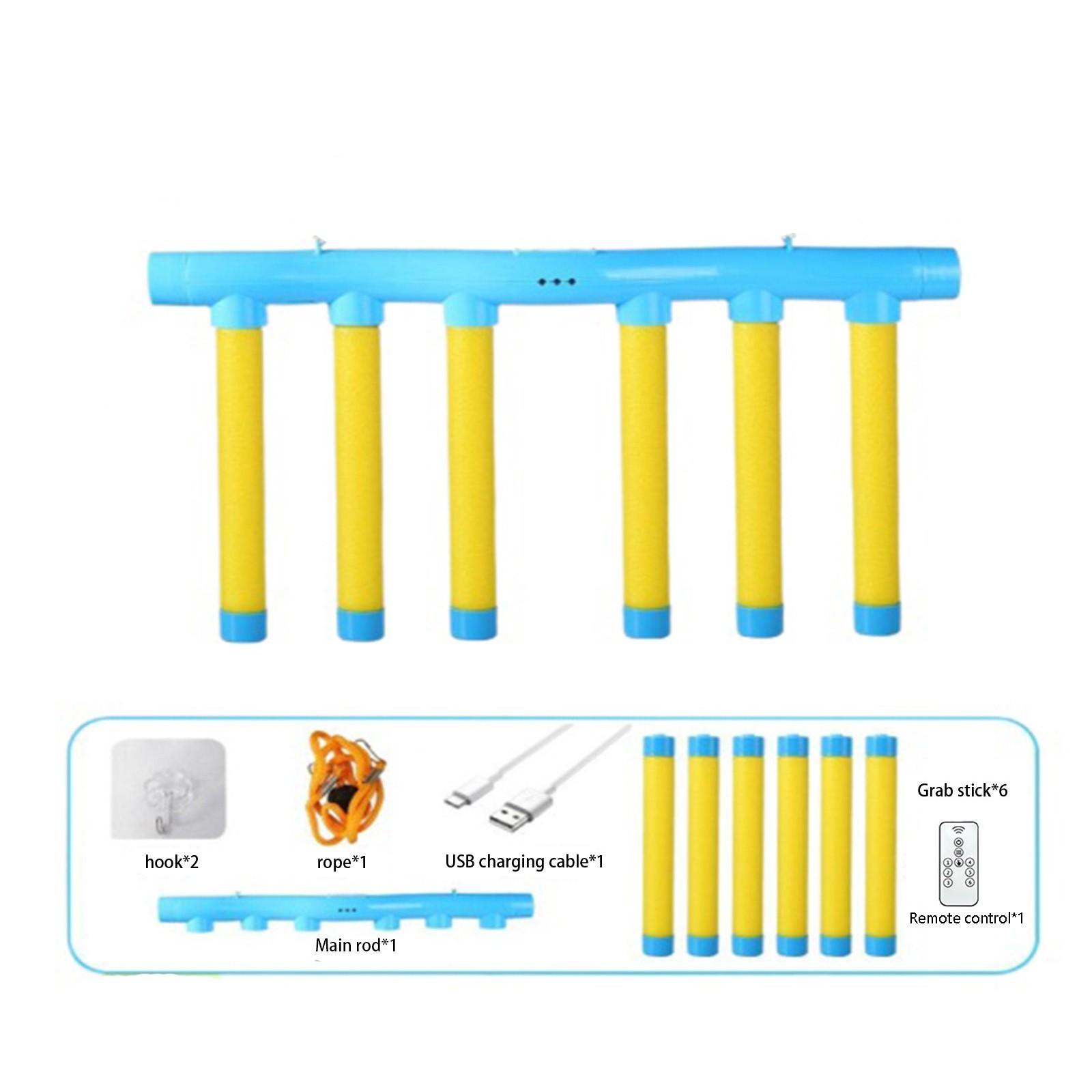 

Falling Sticks Training Game Toy Hand Eye Coordination Kid Adult Yellow Blue(With Remote Control) One Size
