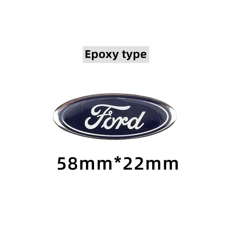 KRYQ4 Car Steering Wheel Logo Emblem Sticker CoverFor Ford Focus Kuga Fiesta Edge Explorer Escape Ecosport Mondeo Fusion Ranger Roush