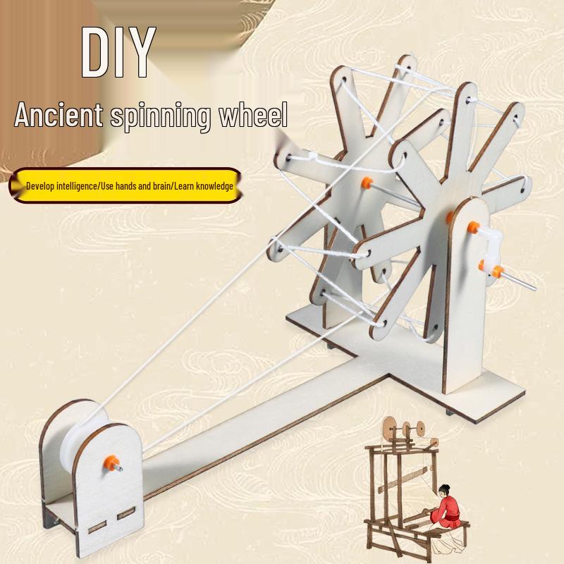 DIY Spinning Wheel Science Kit for Primary School Students See packaging