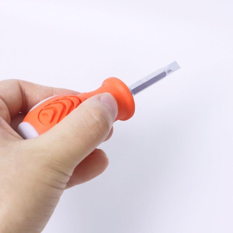 Professional Anti Fatigue Screwdriver Magntic Slotted Screwdriver Industrial Strength Steel Tool