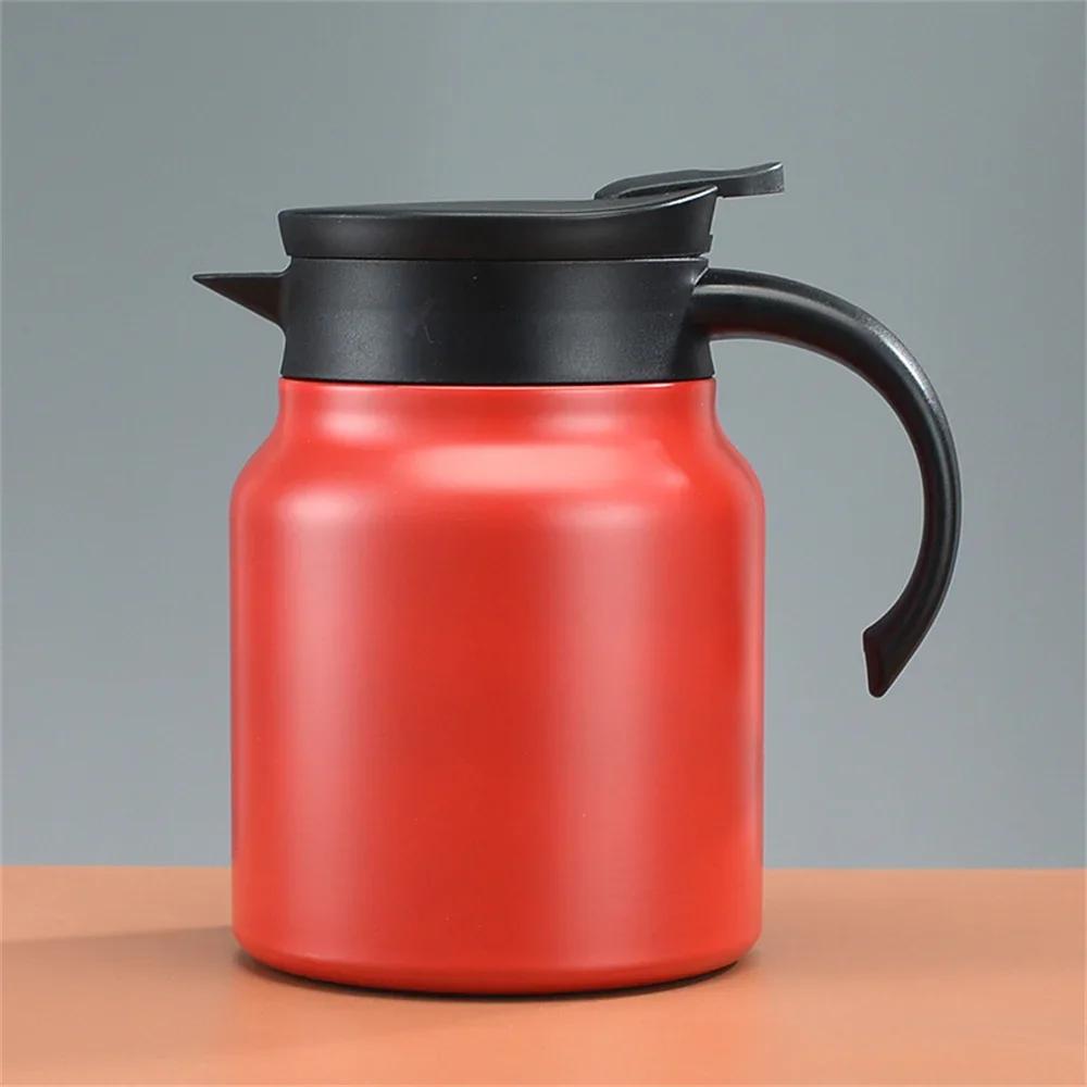 Stainless Steel Heat-preserving Thermos Pot | 1000ml Large Capacity Portable Coffee/Stewing Teapot for Home & Office