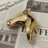 Cartoon Zodiac Horse Head Ring Horse Opening Finger Ring Zinc Zinc Alloy Pony Ring  Valentine's Day