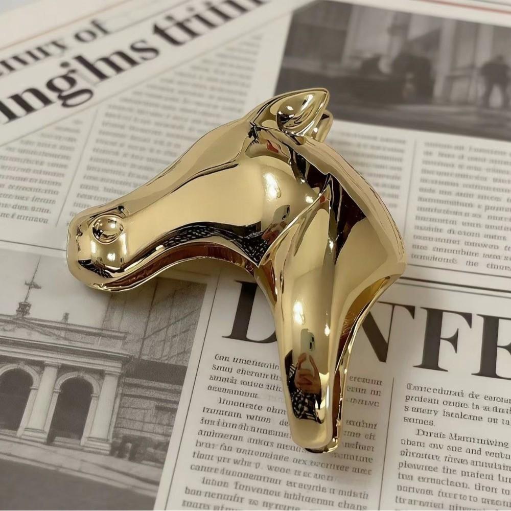 Cartoon Zodiac Horse Head Ring Horse Opening Finger Ring Zinc Zinc Alloy Pony Ring Valentine's Day