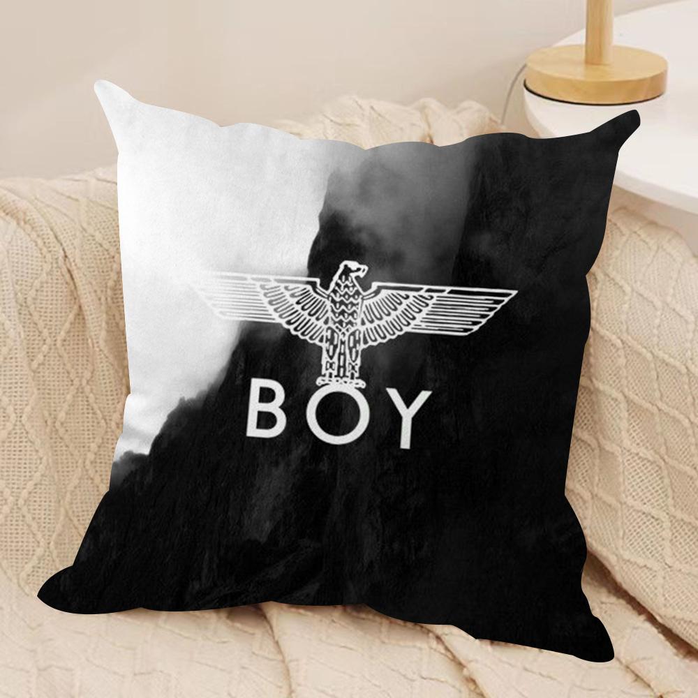 Marke B-BOY LONDON Kissenbezug Weicher Plüschstoff Beidseitig Bedruckter Sofakissenbezug für Alle Jahreszeiten Wohndeko Geschenk