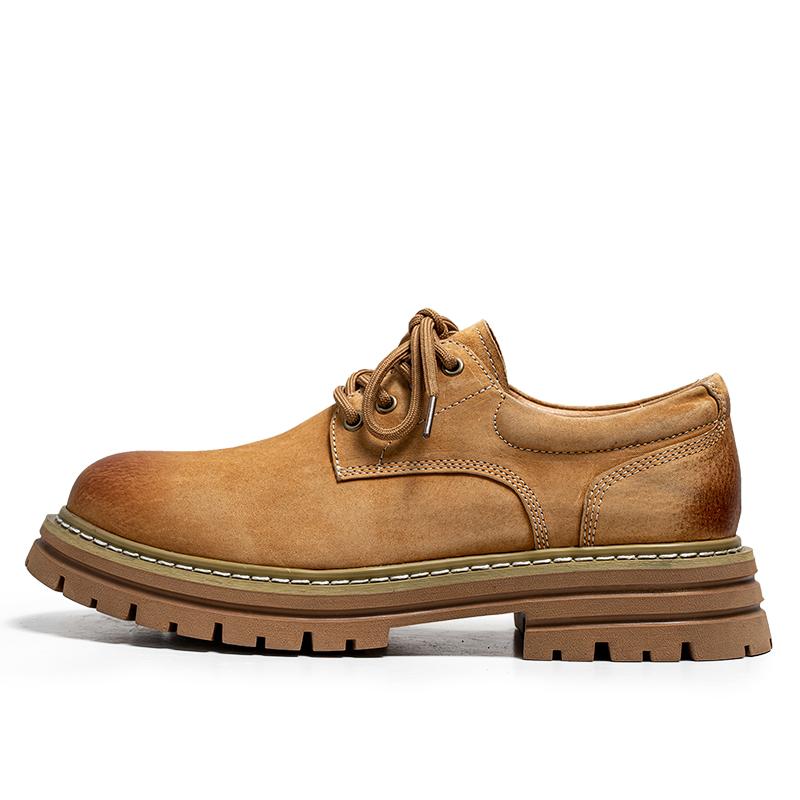 

Высококачественная классическая британская уличная обувь из натуральной кожи для работы для мужчин желтая hombre для подростков повседневная обувь 44 жёлтый