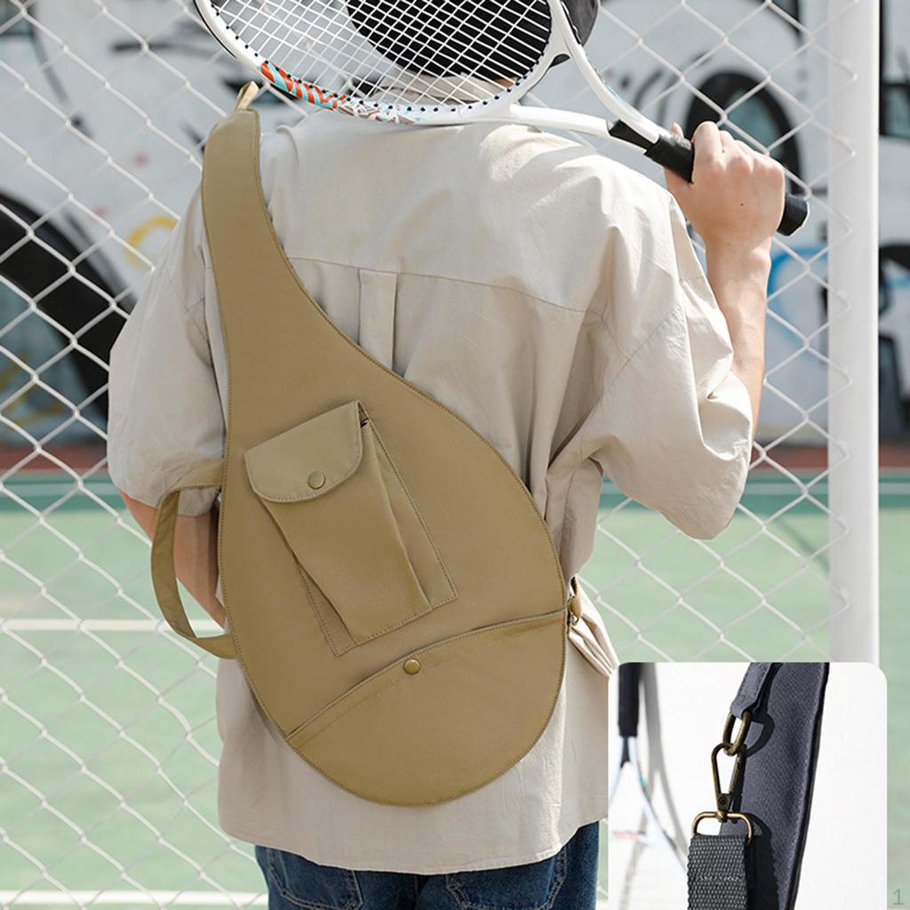 Tennis Racket Bag Detachable and Adjustable Shoulder Holder Fashion Carrying Men Women