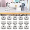 100PCs 40264A Flat Metal Bobbins Aluminum Embroidery Machine Bobbins  Machine Maintenance