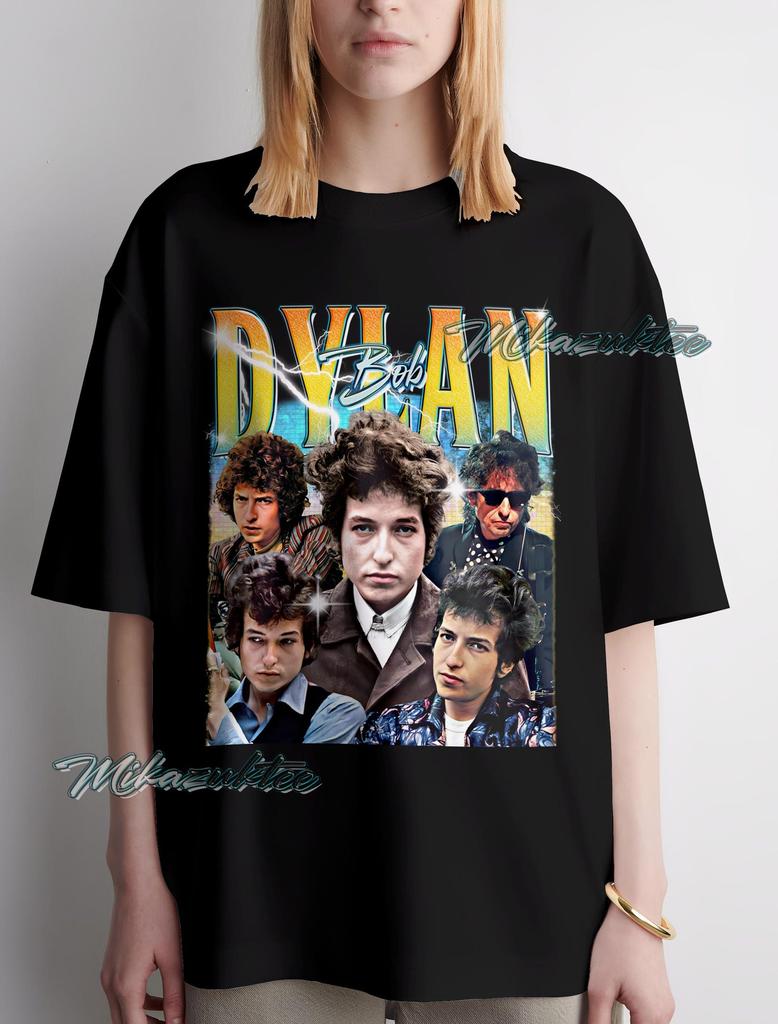 Vintage Bob Dylan T-Shirt, Singer-Songwriter Graphic Tee Retro Style Shirt