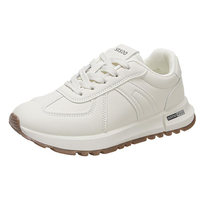 

Little white shoes women s shoes wholesale new autumn fashion versatile thick-soled lace-up explosion increase height and thinness sports casual shoes 41 бежевый