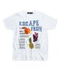 ESCAPEFROM Fruits Newspaper Print T-Shirt White