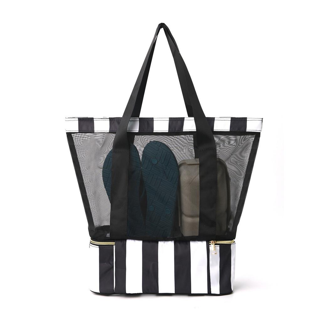 Modern Double Layer Travel Organizer With Breathable Design For Beach And Trip