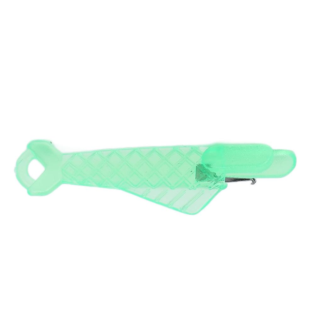 100PCS Fish Type Needle Threader Plastic Portable Fish Mouth Sewing Machine Needle Threader Green