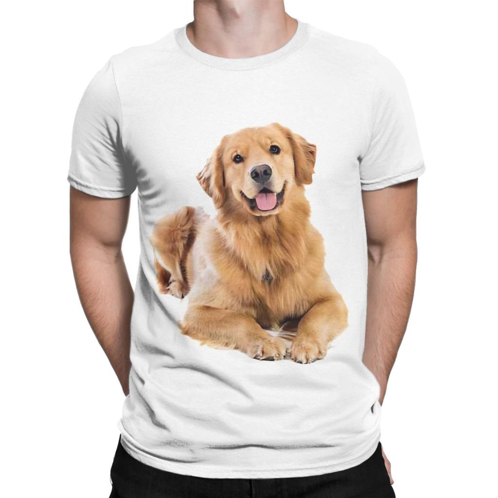 We love Golden Retriever Novelty 100 Cotton TShirt gloden retirever Tees Tops For Unisex
