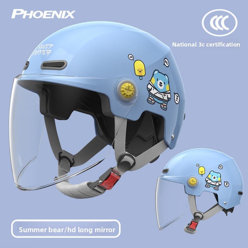 Children's Electric Car Helmet Motorcycle Helmet Cartoon Half Helmet Summer Helmet Four Seasons Helmet