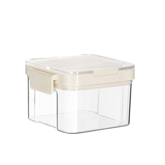 Vzduchotěsná nádoba na potraviny s víkem Plastová Stohovatelná Průhledná Organizér do spíže na Cereálie Svačinu Mouku Cukr Kávu Špagety