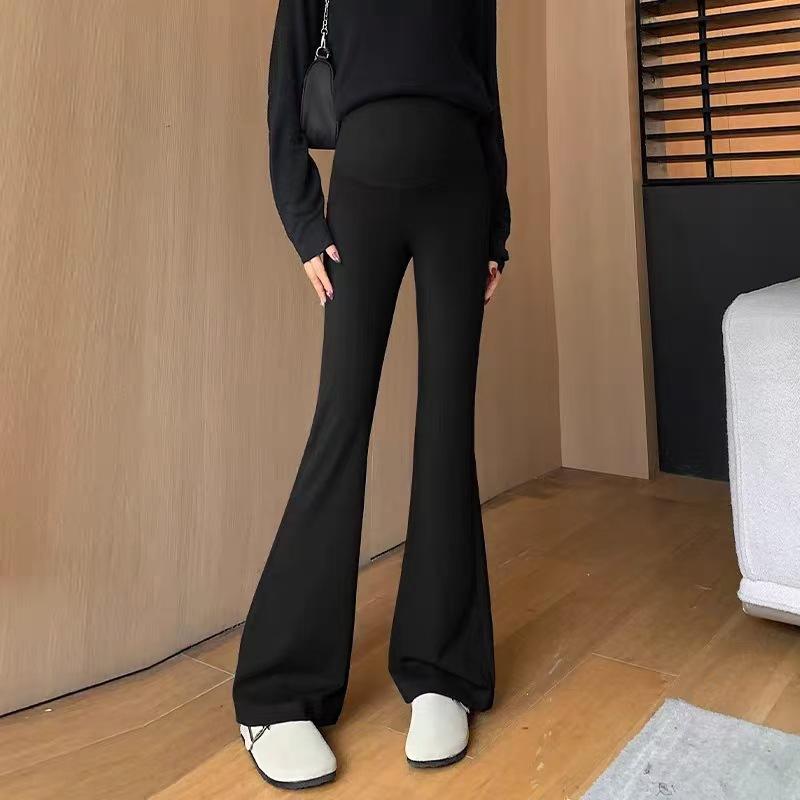 Maternity shark pants spring autumn and winter micro-pull yoga pants fleece thickened outer wear casual leggings horn maternity autumn wear
