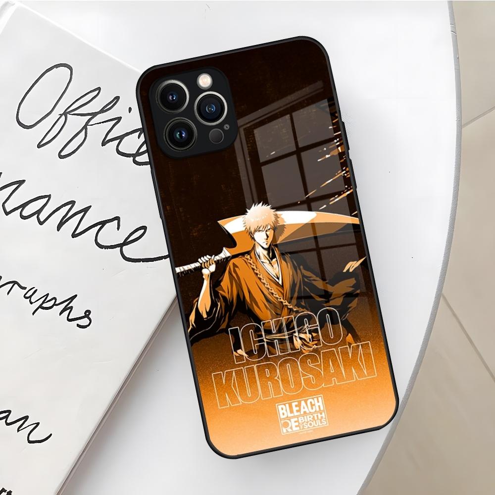Bleach Kurosaki Ichigo Phone Case for Iphone 17 16 Air 15 14 12 11 13 Pro Max Mini X Xr Xs Se Puls Glass Cover