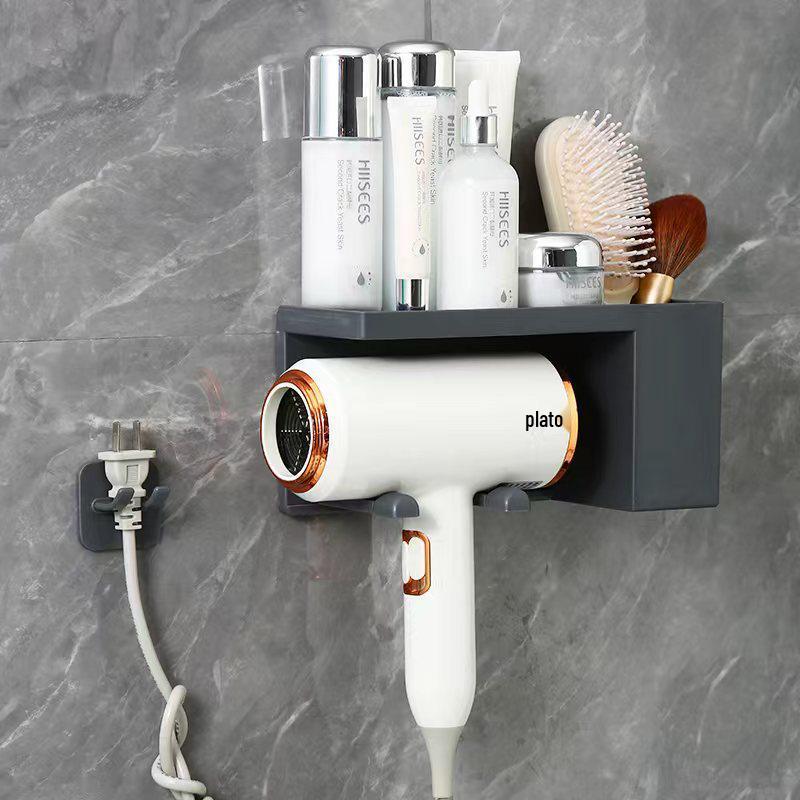 

Настенный держатель для фена без отверстий для хранения в ванной комнате