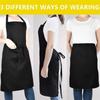 Oil Resistant Pocket Apron Multi-functional Unisex Work Clothes Household Waterproof Apron  Kitchen