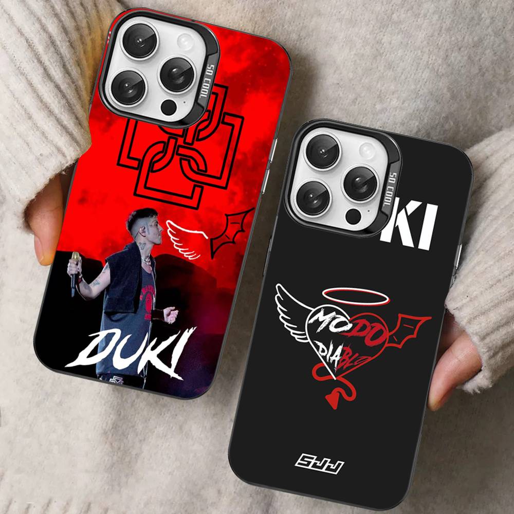 Fashion Rapper DUKI Phone Case Color Silver Shell For LPhone 17 16 16e 15 14 13 12 11 Pro Max Plus