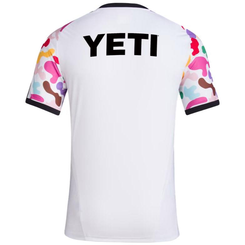 adidas Austin Fc Pride Pre-Match Jersey Letter Print Crew Neck Color Block Short Sleeve T-Shirt Men Tops White IN9203