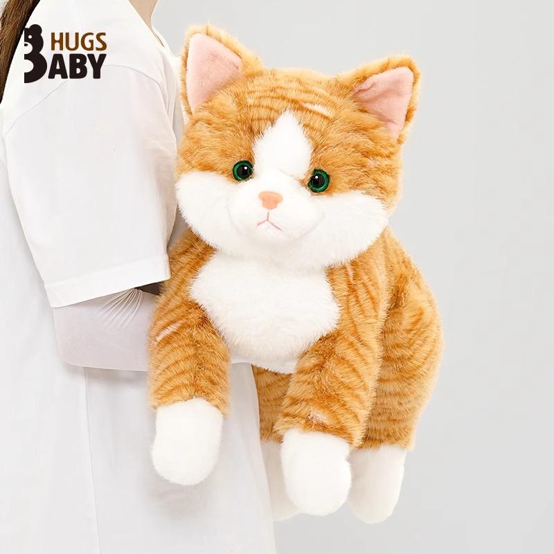 Ny Ekte Klem Baby Simulering Liggende Katt Dukke Katt Dukke Barn Sovende Pute Bursdagsgave Felis Silvestris Catus