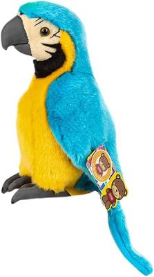 [Qingyun LEE] Peluche, pappagallo, realistico, uccello, peluche, regalo, cuscino da abbracciare, pappagallo, peluche, soffice, carino, blu