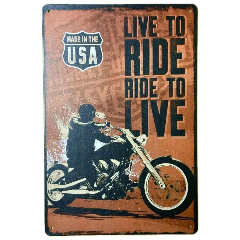 Vintage Metal Sign Bar Garage Man Cave Wall Decor 20x30cm