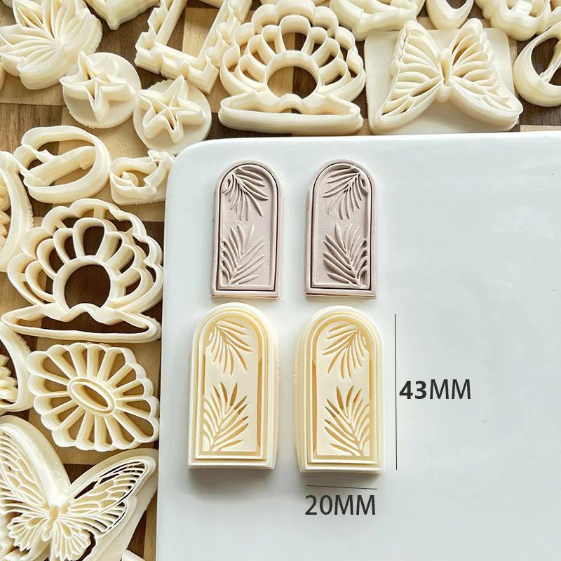 Flower Daisy Cutter Tiles Cutter European Retro Polymer Earring Mold Handmade Craft Clay Tool for Jewelry Pendant Making