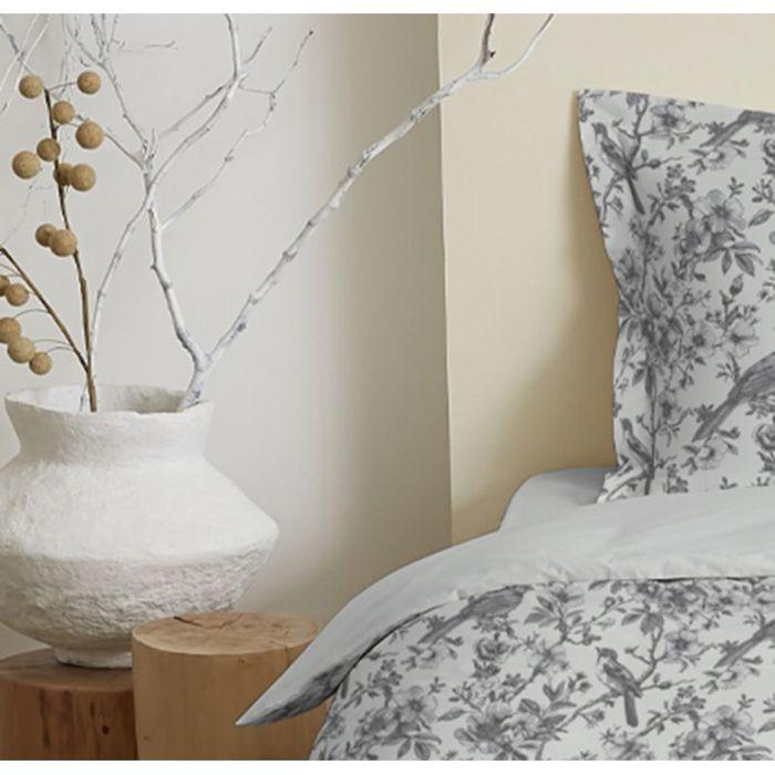 Parure de draps 4 pièces pour lit 140 x 190 cm Bérengère nuage