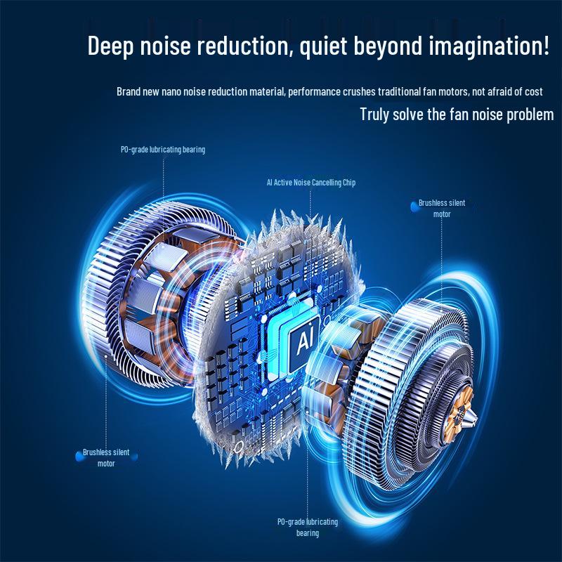 Compact USB Charging Wall & Table Fan for Dorms and Offices