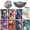 8pcs Legends Mobile  Poster Copperplate Paper Home Collection Decoration Fans